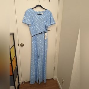 Calvin Klein. Blue Polka Dot. Size 12